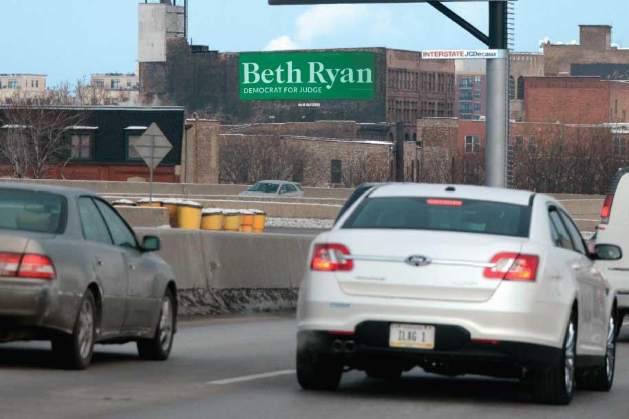 West side of the Dan Ryan Expressway at Cermak Rd.